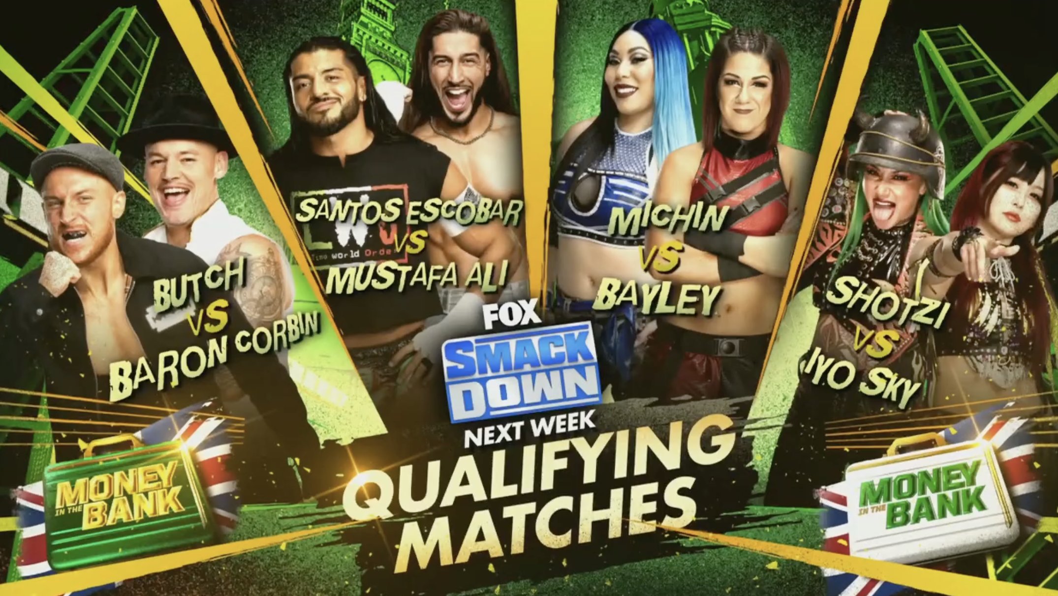 Four Money in the Bank qualifying matches set for next WWE SmackDown