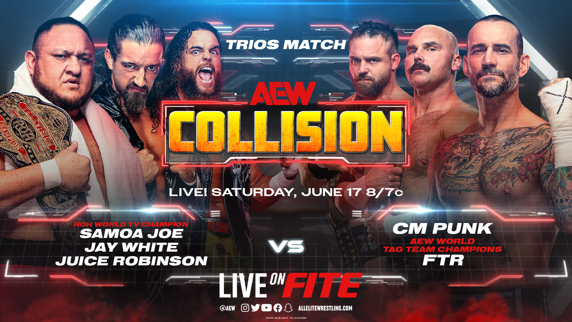 FITE announces Collision will air live on AEW+