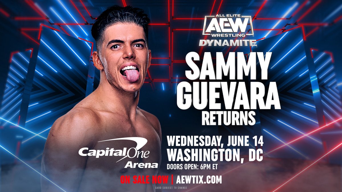 Sammy Guevara announced for AEW Dynamite