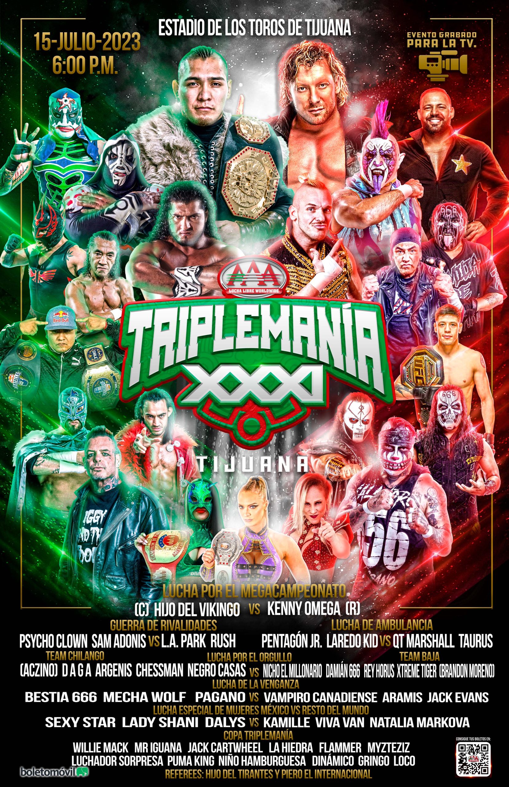 Full card revealed for AAA Triplemania: Tijuana
