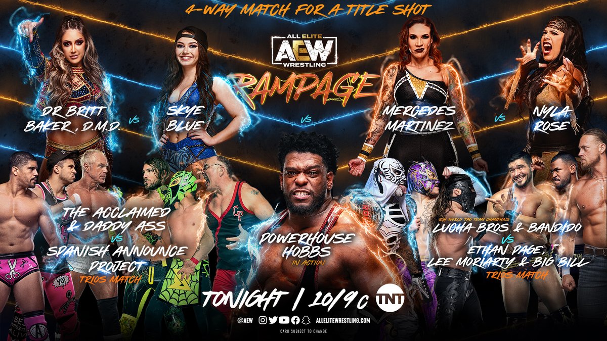 AEW Rampage live results: Four-way Women’s title no. 1 contender’s match