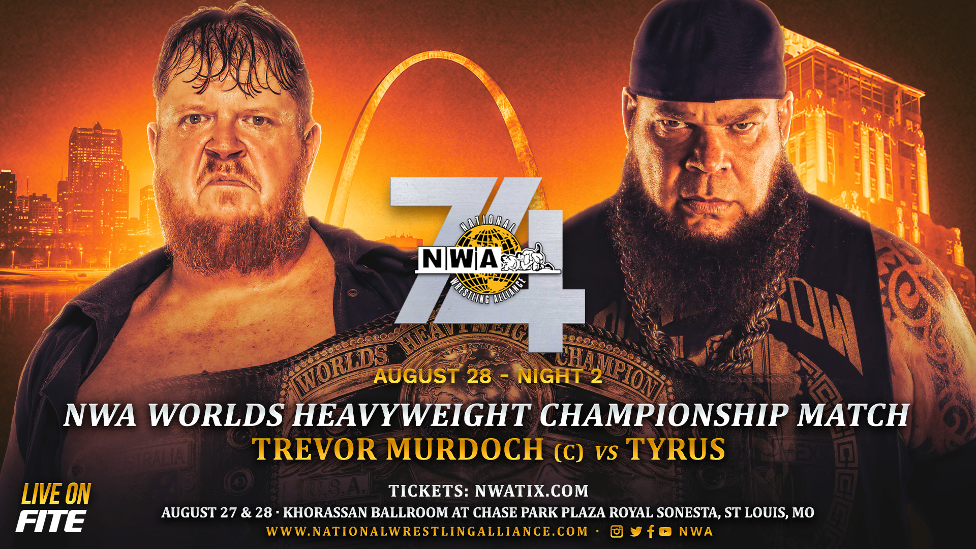 Tyrus replacing Nick Aldis in World title match at NWA 74