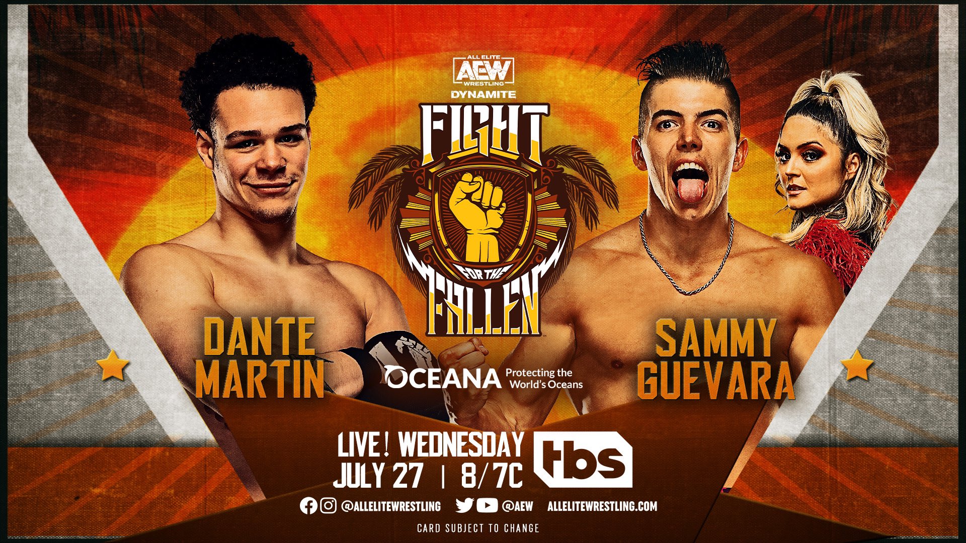 Sammy Guevara vs. Dante Martin set for AEW Dynamite Fight for the Fallen