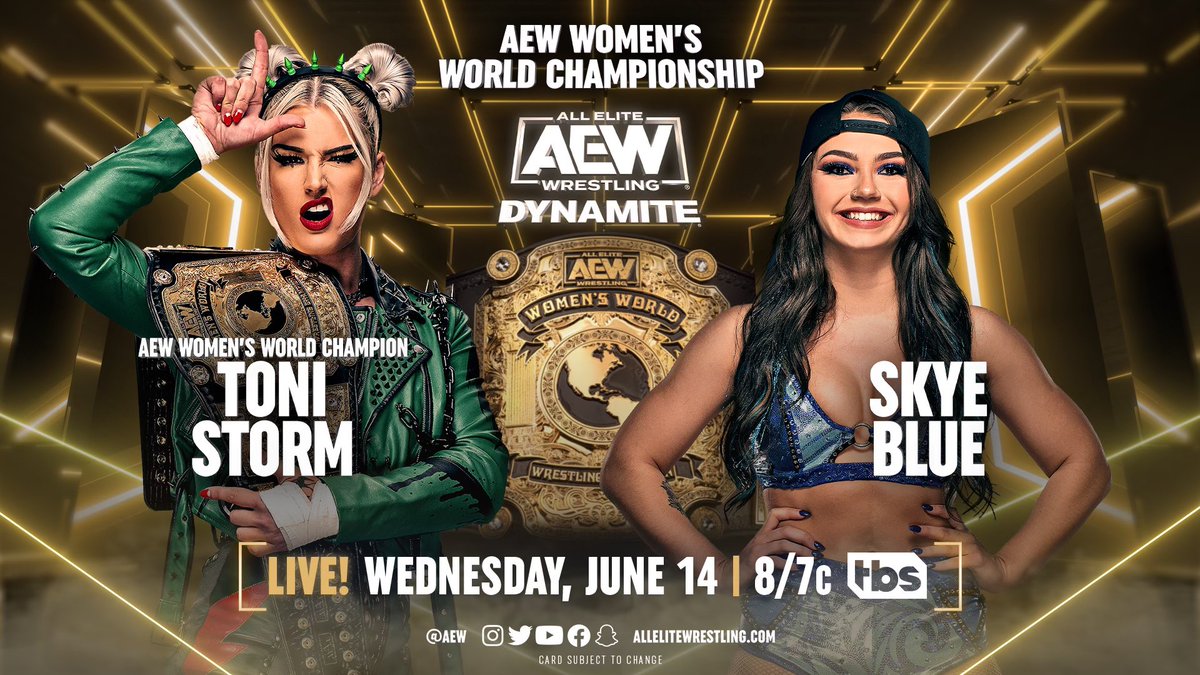 Toni Storm vs. Skye Blue Women’s title match set for AEW Dynamite
