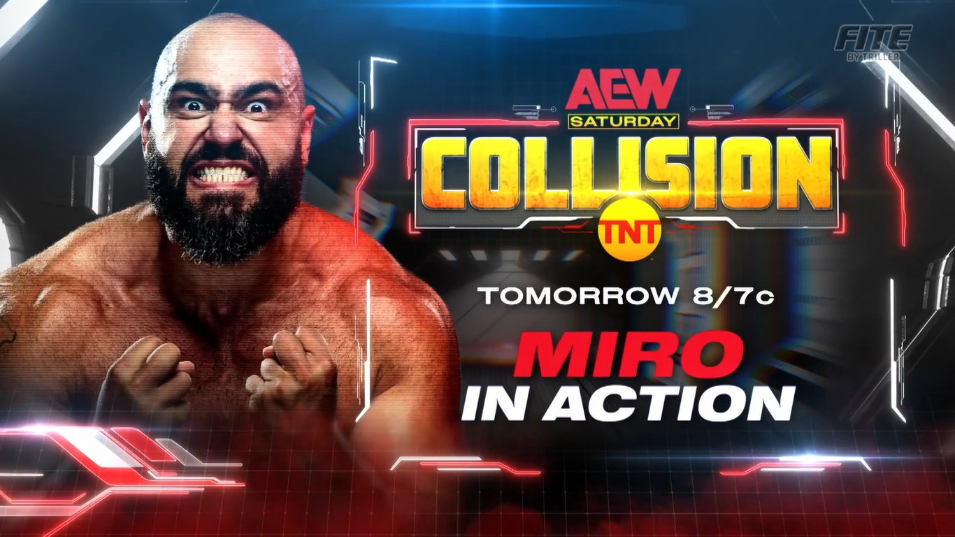 Miro match added to this week’s AEW Collision