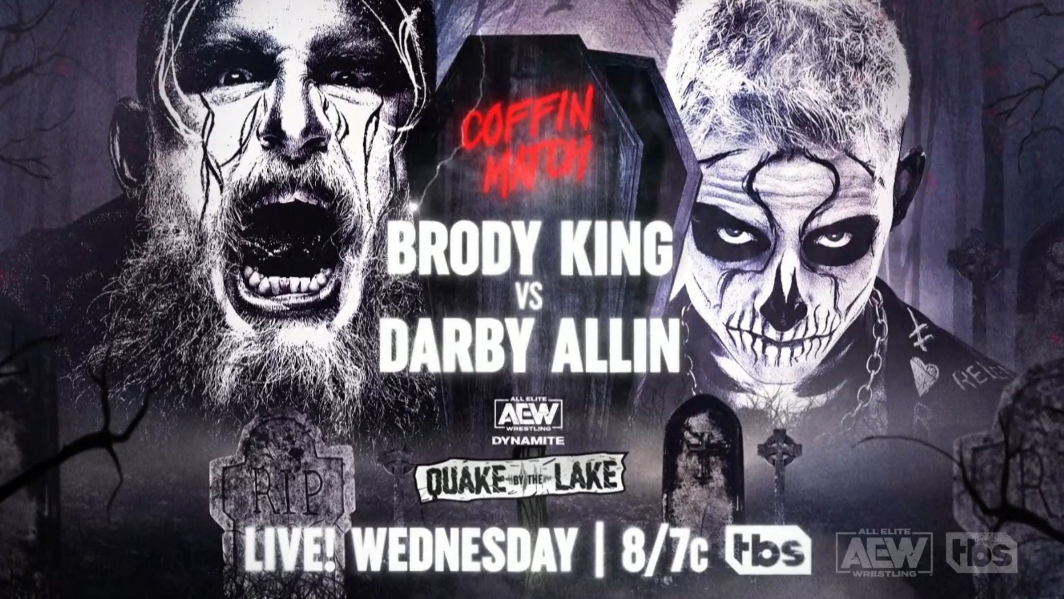 Coffin match announced for AEW Dynamite Quake by the Lake