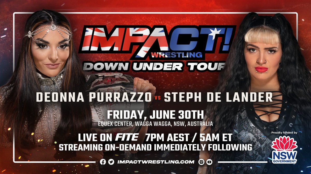 New matches announced for Impact Down Under pay-per-views