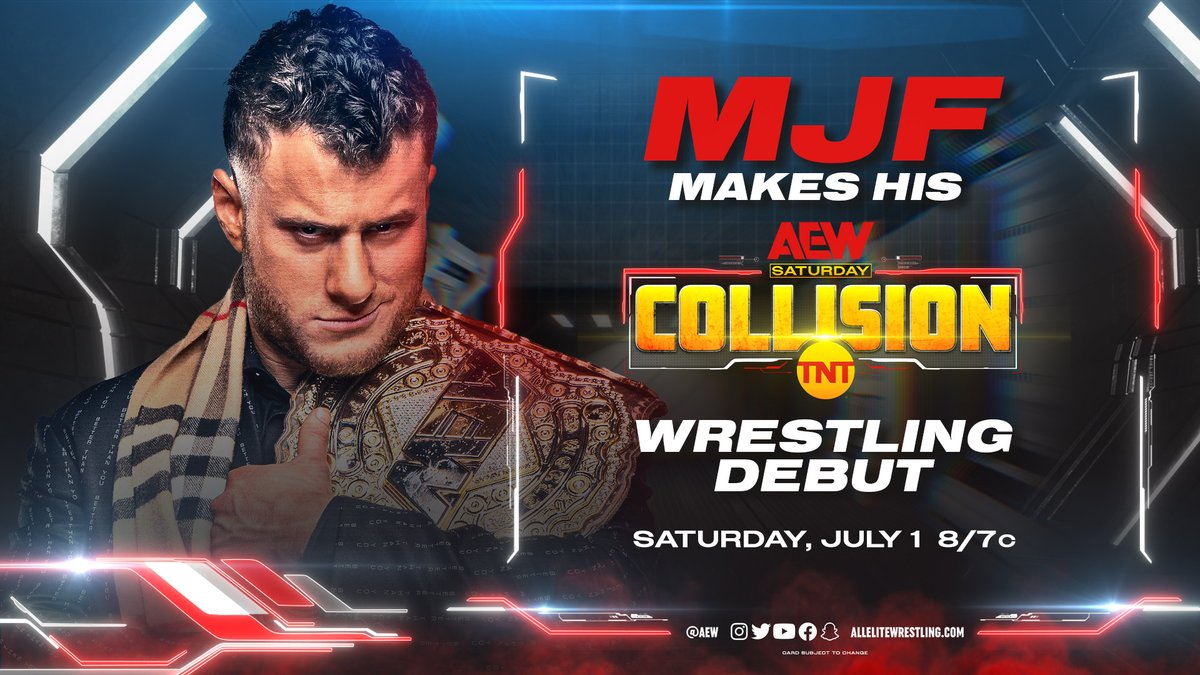 AEW Collision & ROH spoilers: MJF in action, Owen Hart Tournament matches