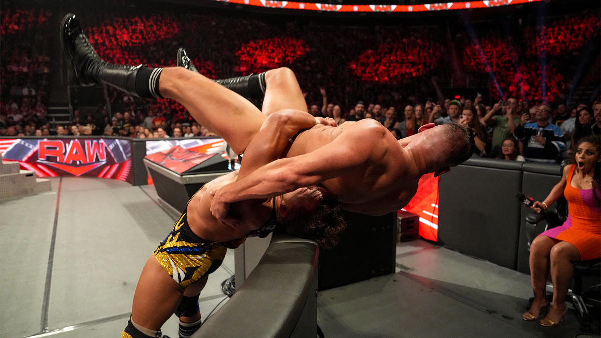 WWE Raw video highlights: Chad Gable defeats Gunther by countout