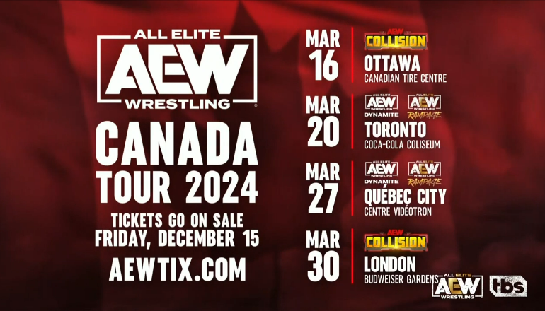 AEW announces eight Canadian dates for 2024