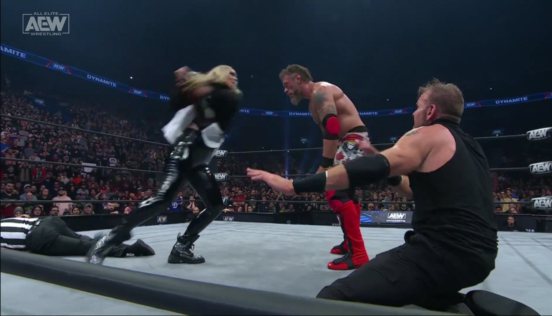 Shayna Wayne costs Adam Copeland the TNT title on AEW Dynamite
