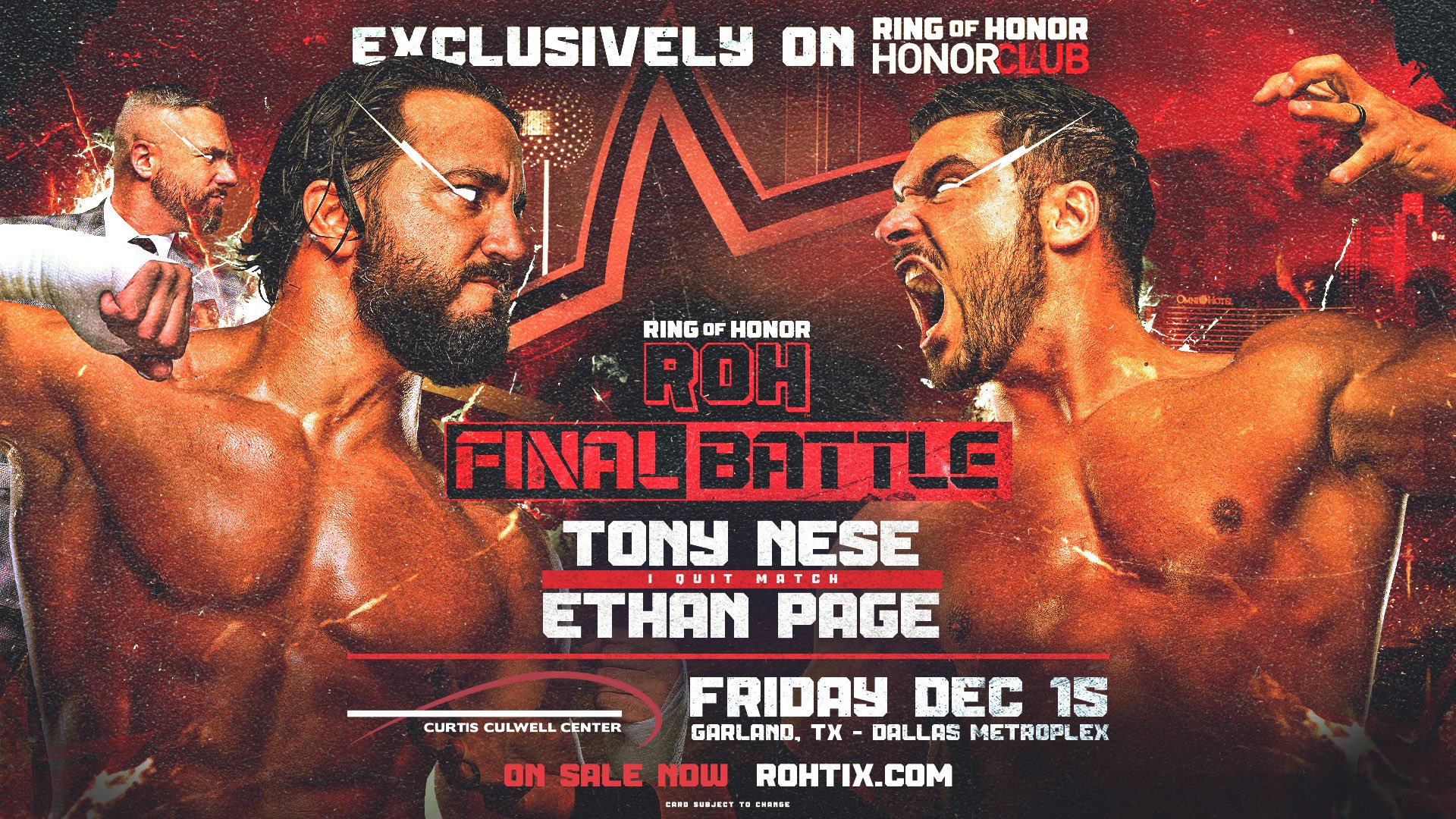 ‘I Quit’ match added to ROH Final Battle