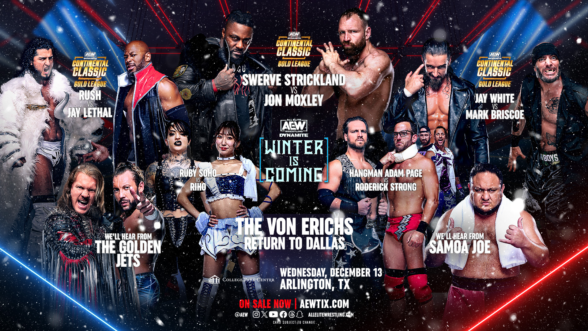 AEW Dynamite live results: Winter is Coming