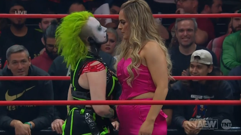 Thunder Rosa attacks Julia Hart & Skye Blue on AEW Collision Winter is Coming