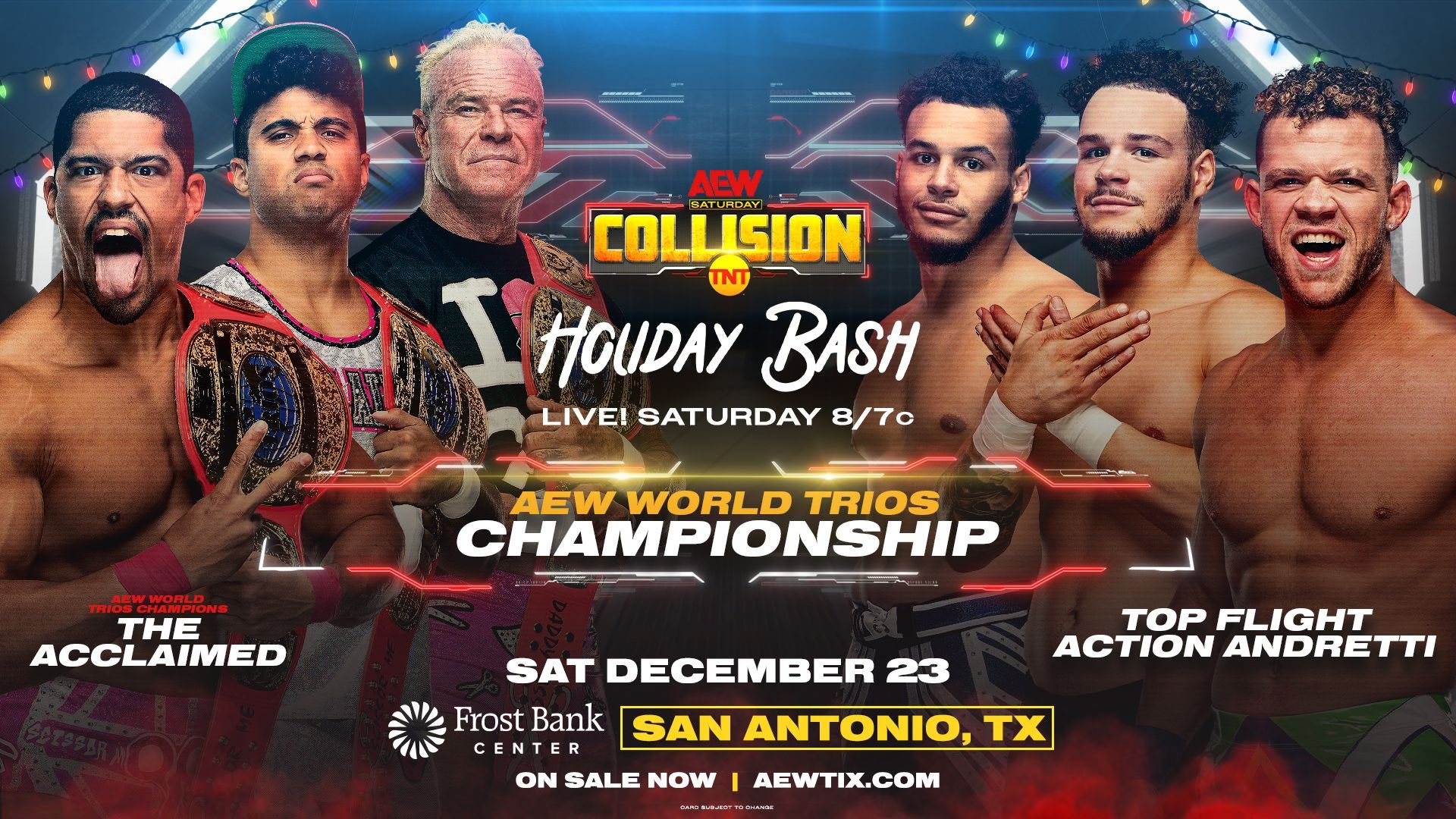 Trios Championship match announced for next week’s AEW Collision Holiday Bash