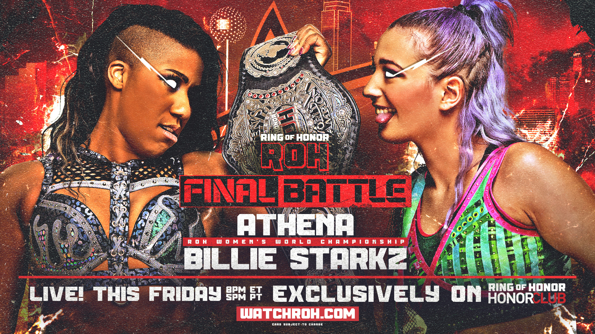 ROH Final Battle live results: Athena vs. Billie Starkz title match