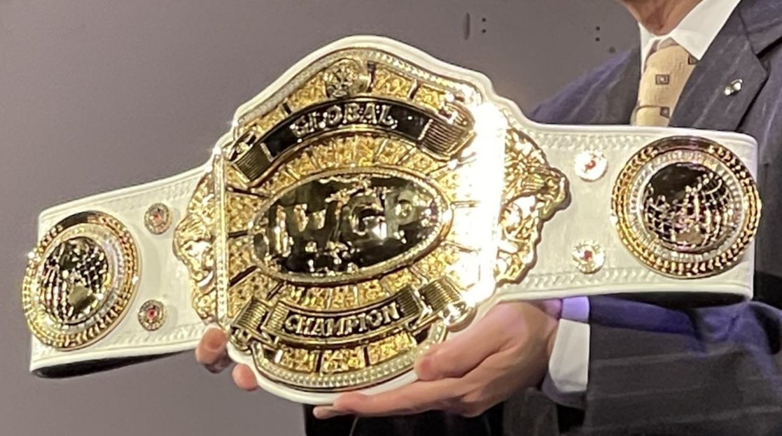 NJPW unveils IWGP Global Championship title belt