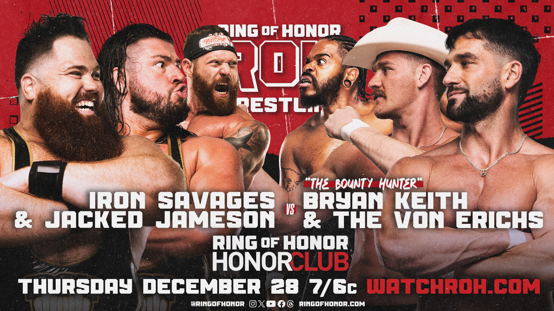 Ring of Honor TV results: Von Erichs & Bryan Keith vs. Iron Savages