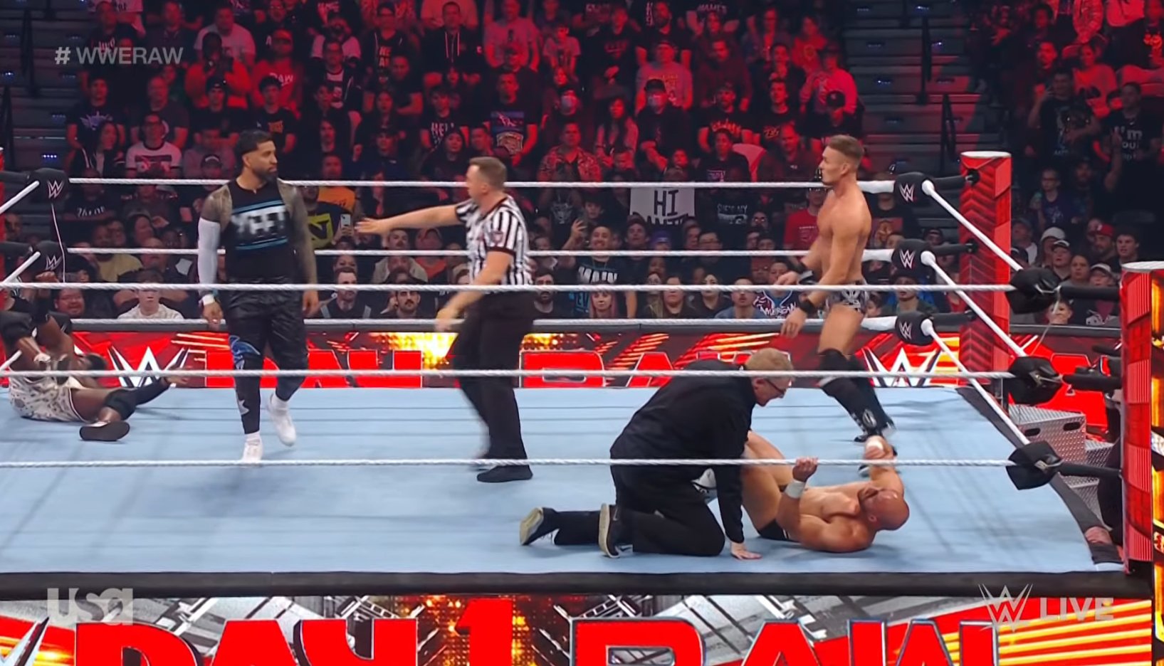 Giovanni Vinci ‘fine’ following WWE Raw match stoppage