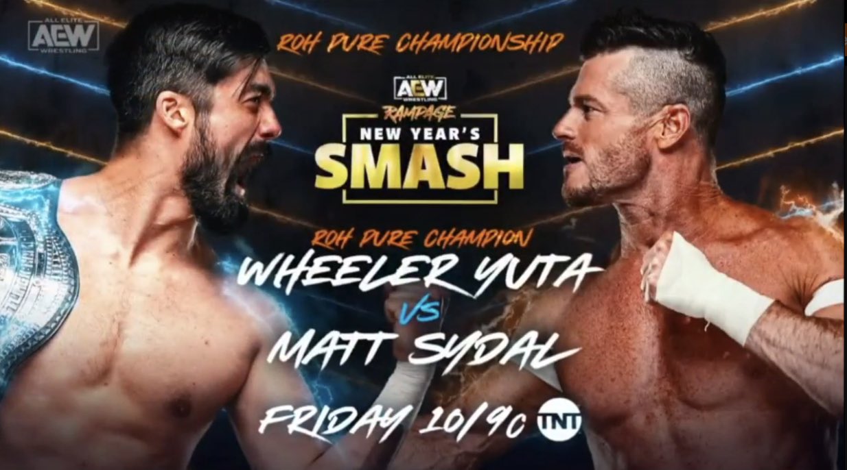 ROH Pure title match set for AEW Rampage New Year’s Smash