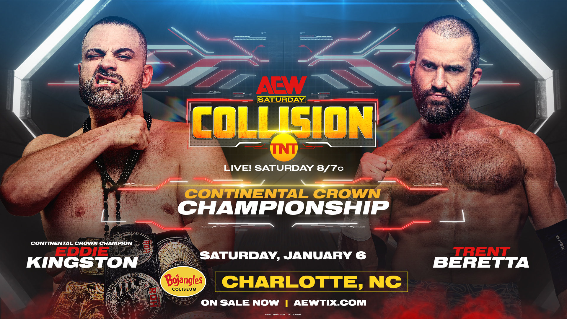 AEW Collision live results: Eddie Kingston vs. Trent Beretta Continental Crown match
