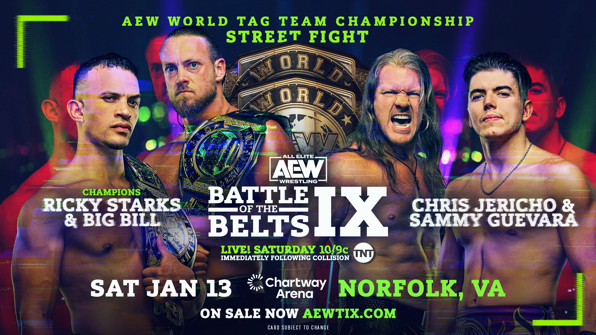 Street fight for AEW Tag Team titles announced for Battle of the Belts IX