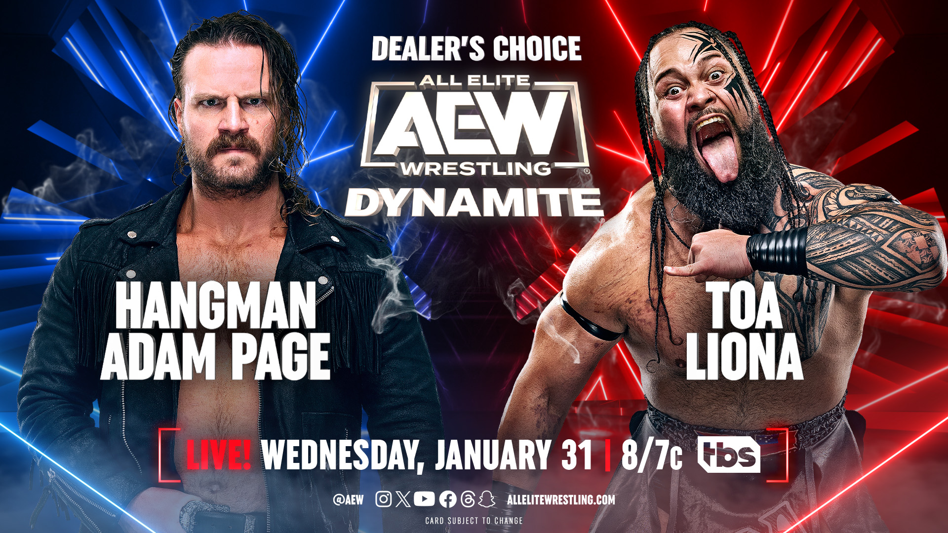 Hangman Page vs. Toa Liona set for next AEW Dynamite