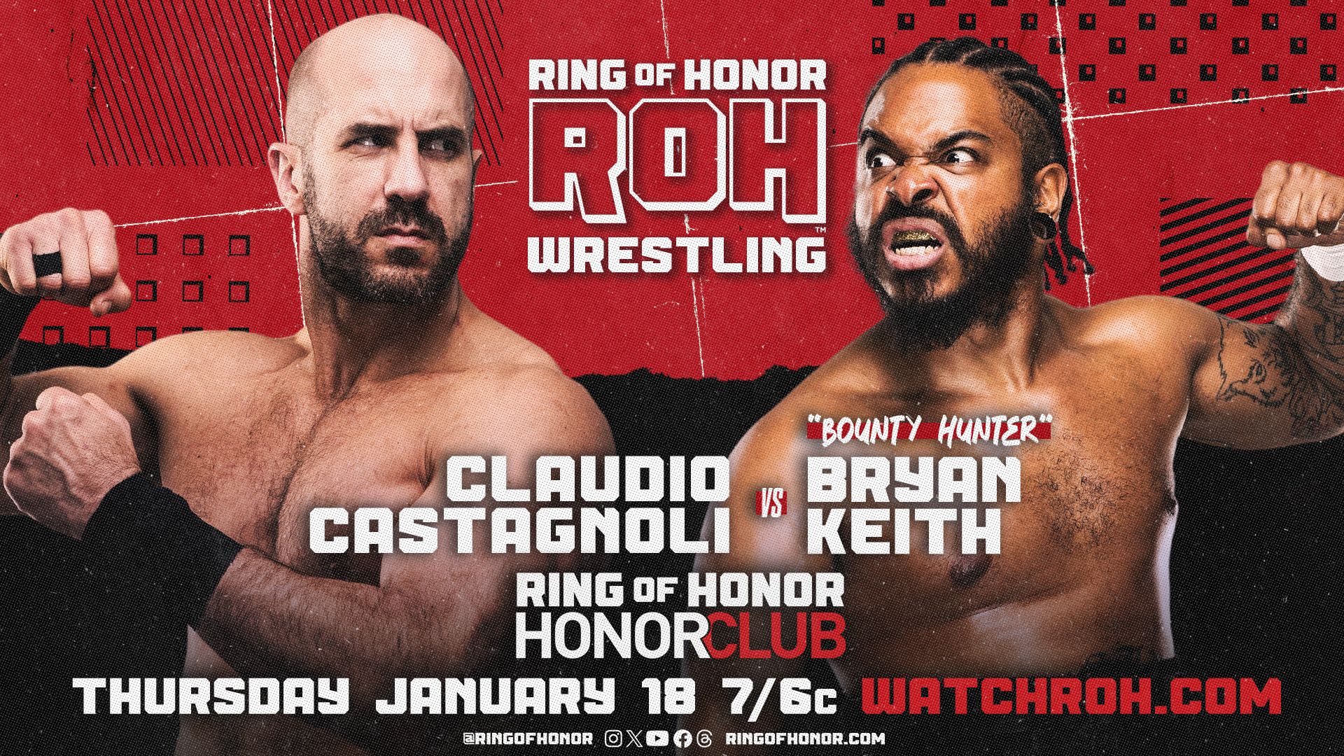 Ring of Honor TV results: Claudio Castagnoli vs. Bryan Keith