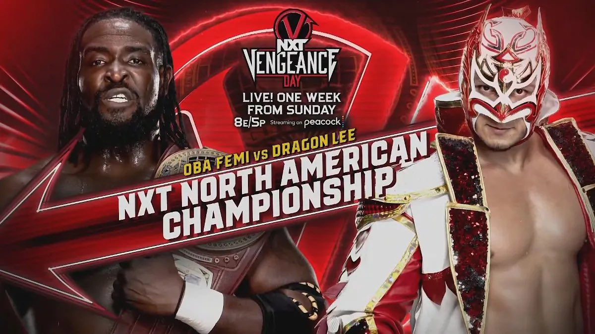 North American title match official for WWE NXT Vengeance Day
