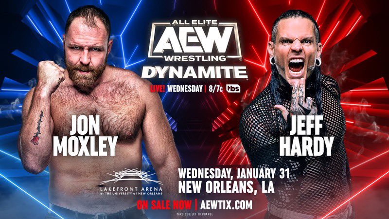 AEW Dynamite live results: Jon Moxley vs. Jeff Hardy