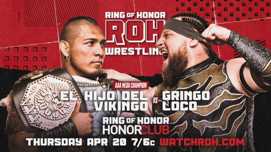 Ring of Honor TV live results: El Hijo Del Vikingo vs. Gringo Loco