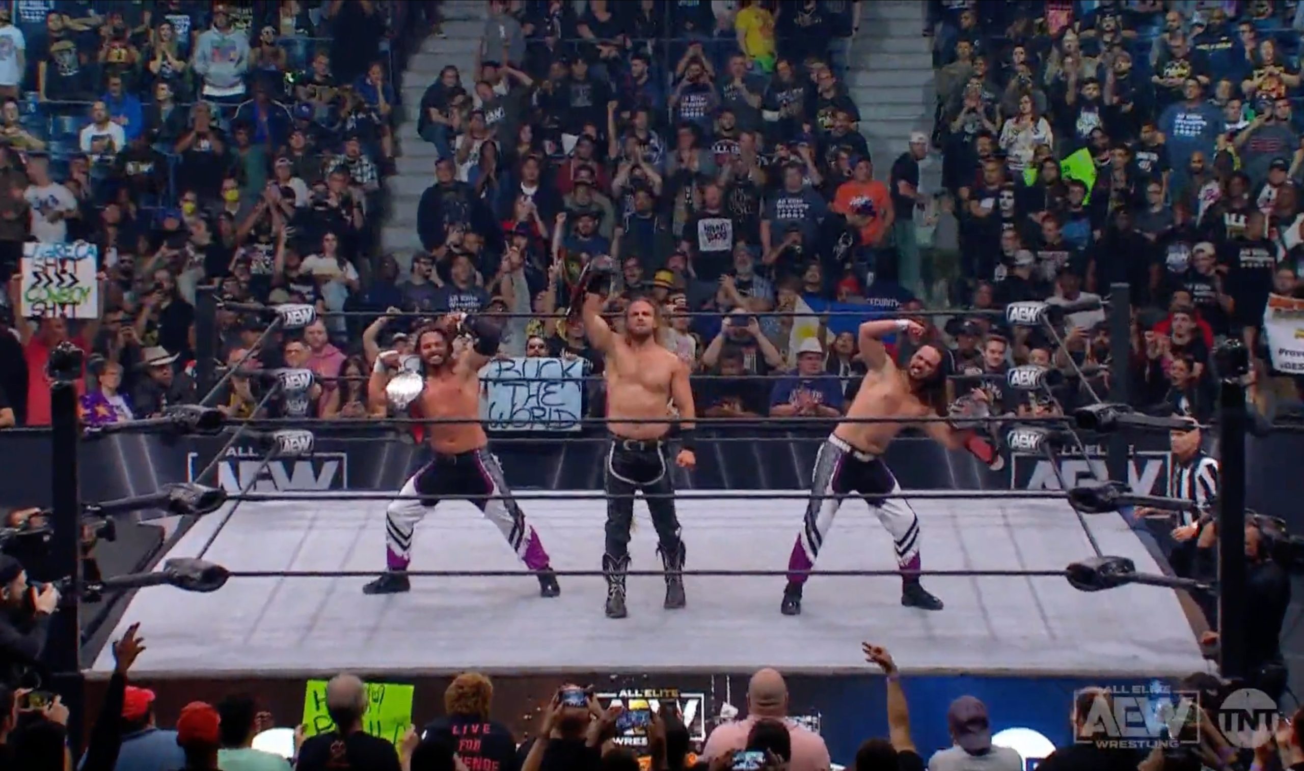 Young Bucks & Hangman Page win ROH Six-Man titles on AEW Rampage