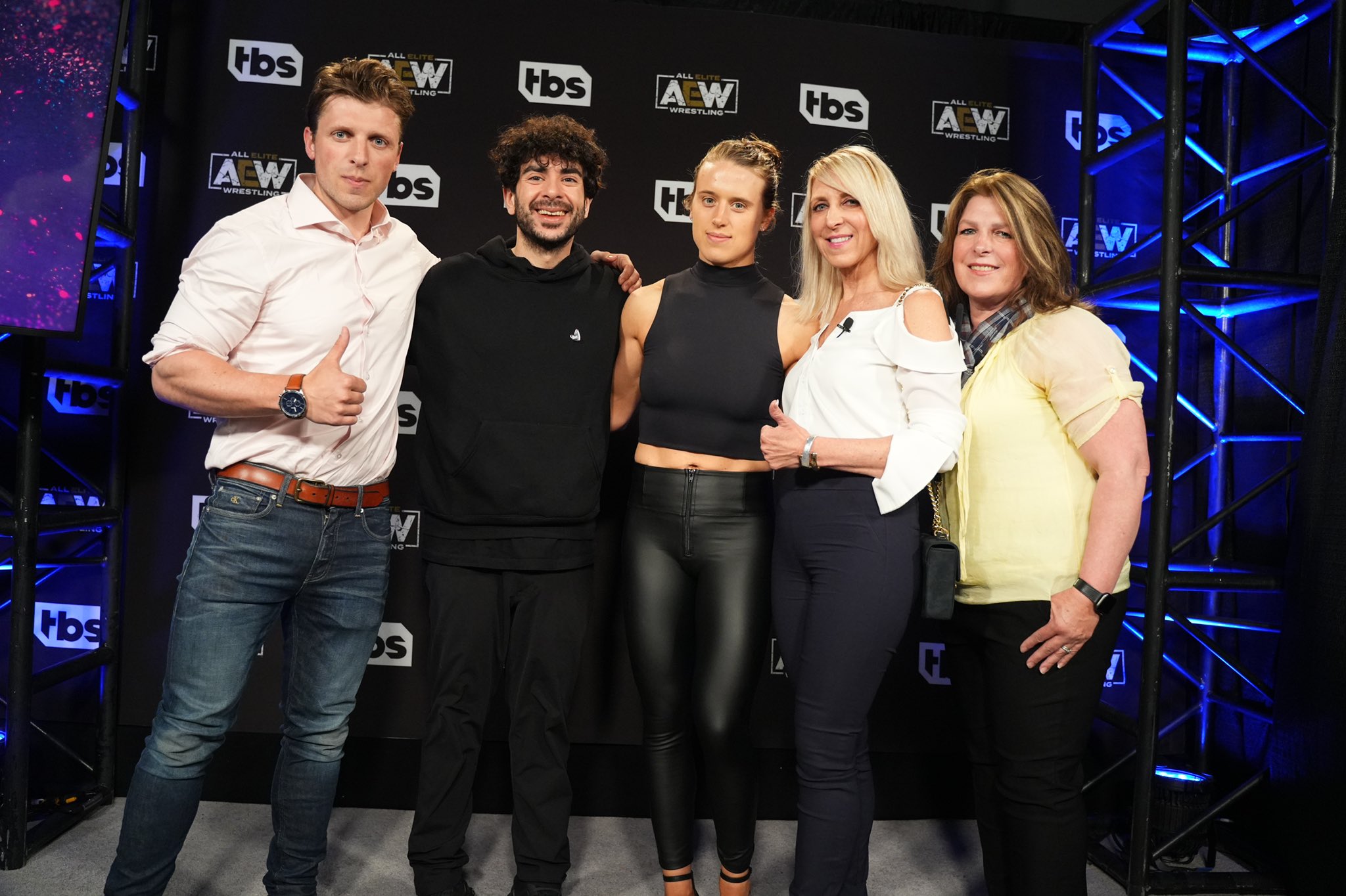 Dr. Martha Hart & family attend AEW Dynamite