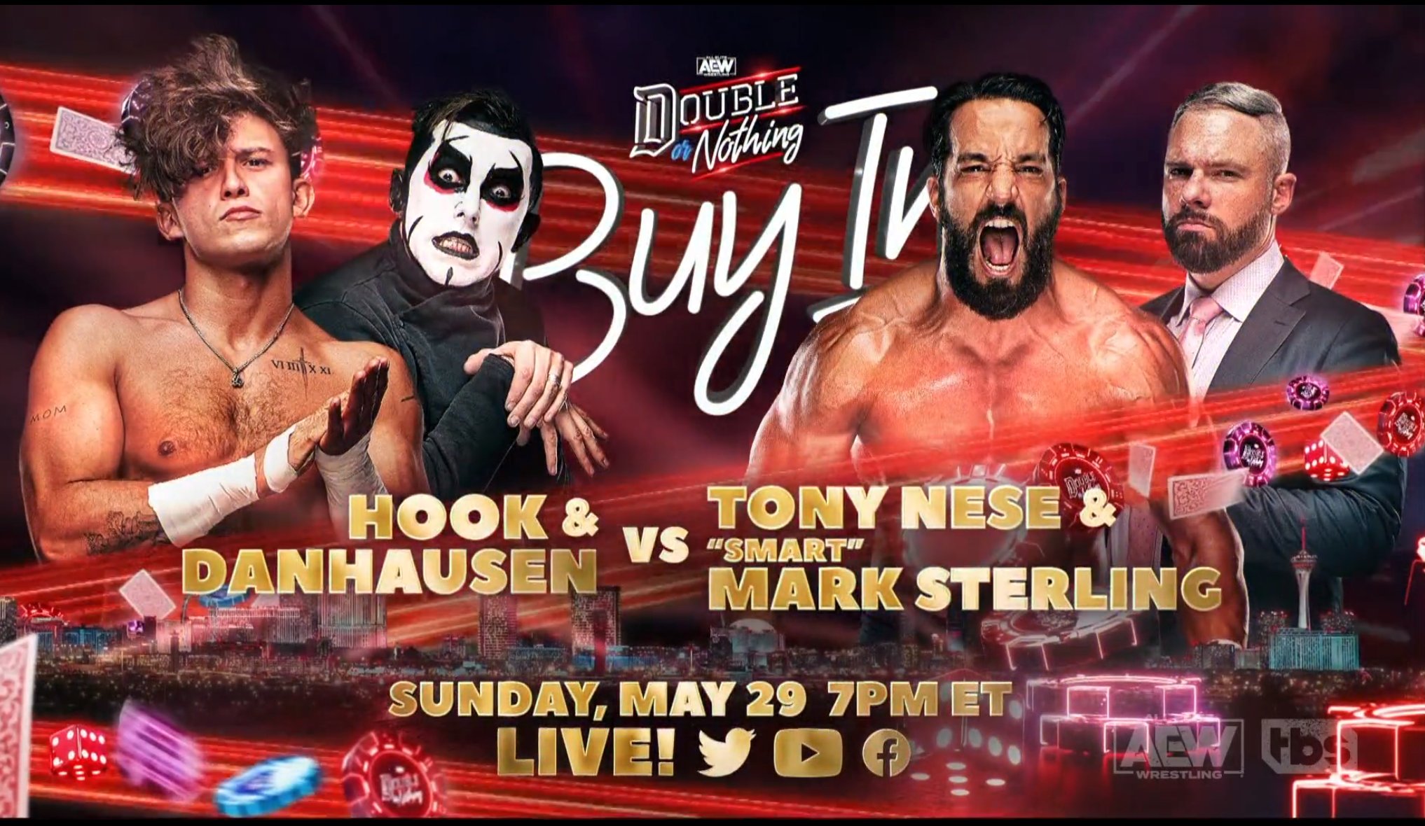 Hook & Danhausen vs. Nese & Sterling set for AEW Double or Nothing Buy-In