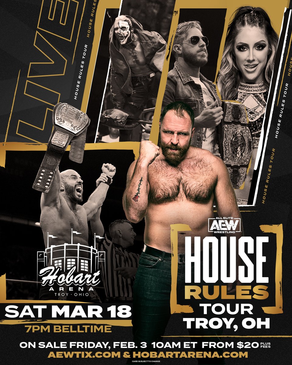 AEW announces ‘House Rules’ live event tour