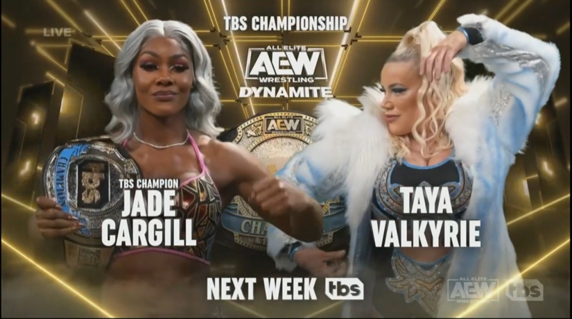 Jade Cargill vs. Taya Valkyrie TBS title match set for next AEW Dynamite