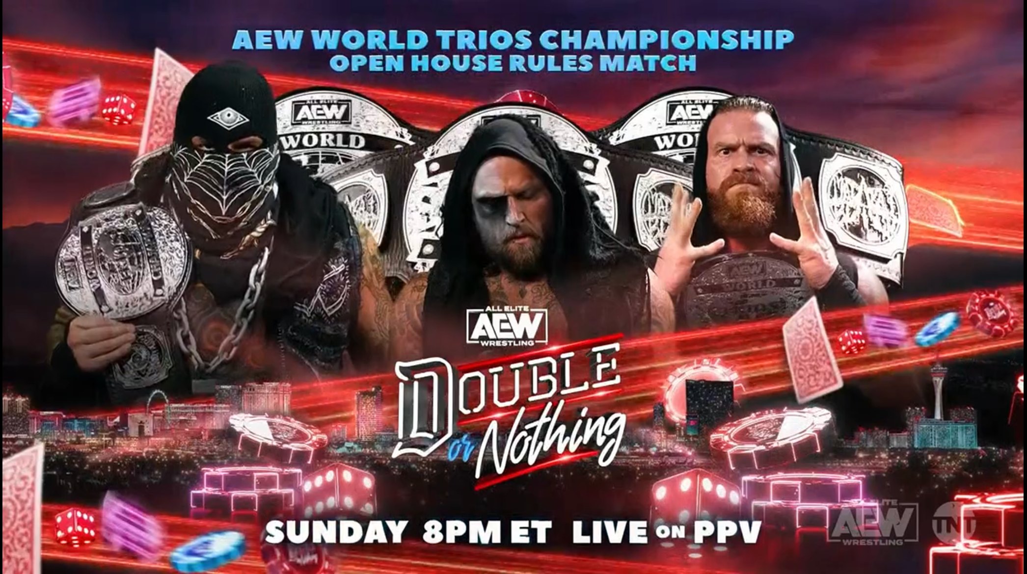 Trios title open challenge added to AEW Double or Nothing