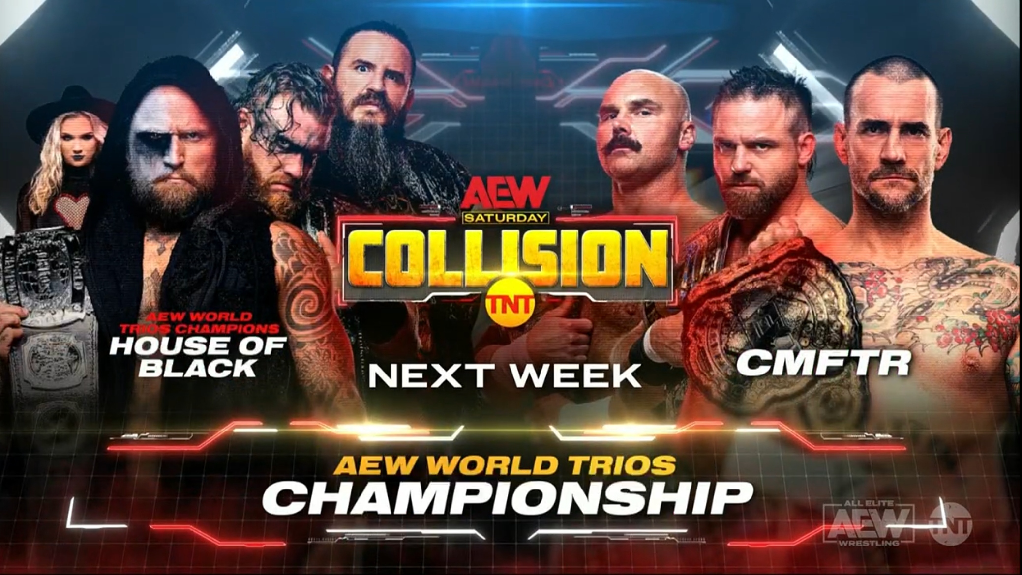 CM Punk & FTR challenging House of Black for Trios titles on next AEW Collision