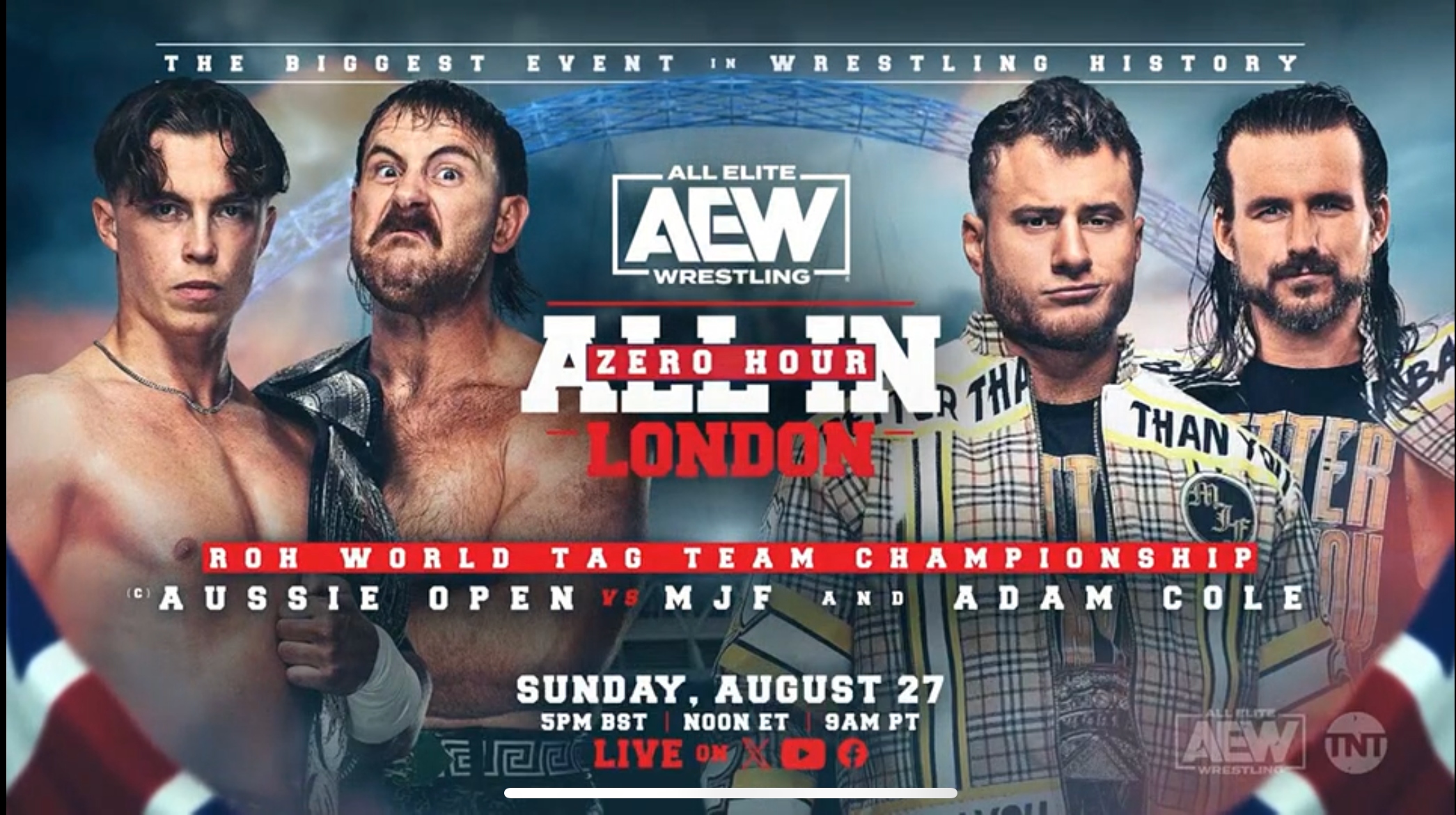 MJF & Adam Cole vs. Aussie Open set for AEW All In Zero Hour pre-show