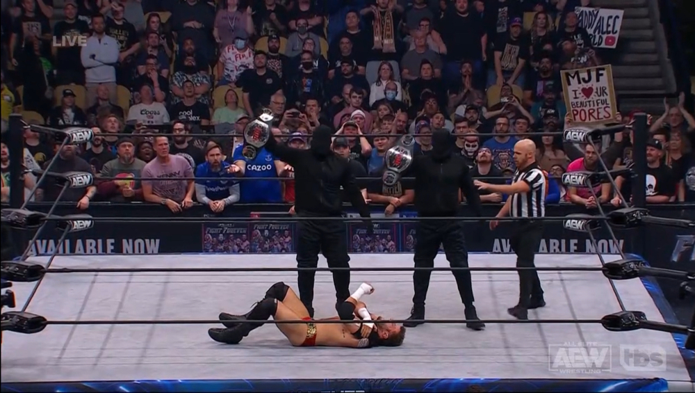 MJF loses ROH Tag Team titles to The Devil’s Masked Men on AEW Dynamite