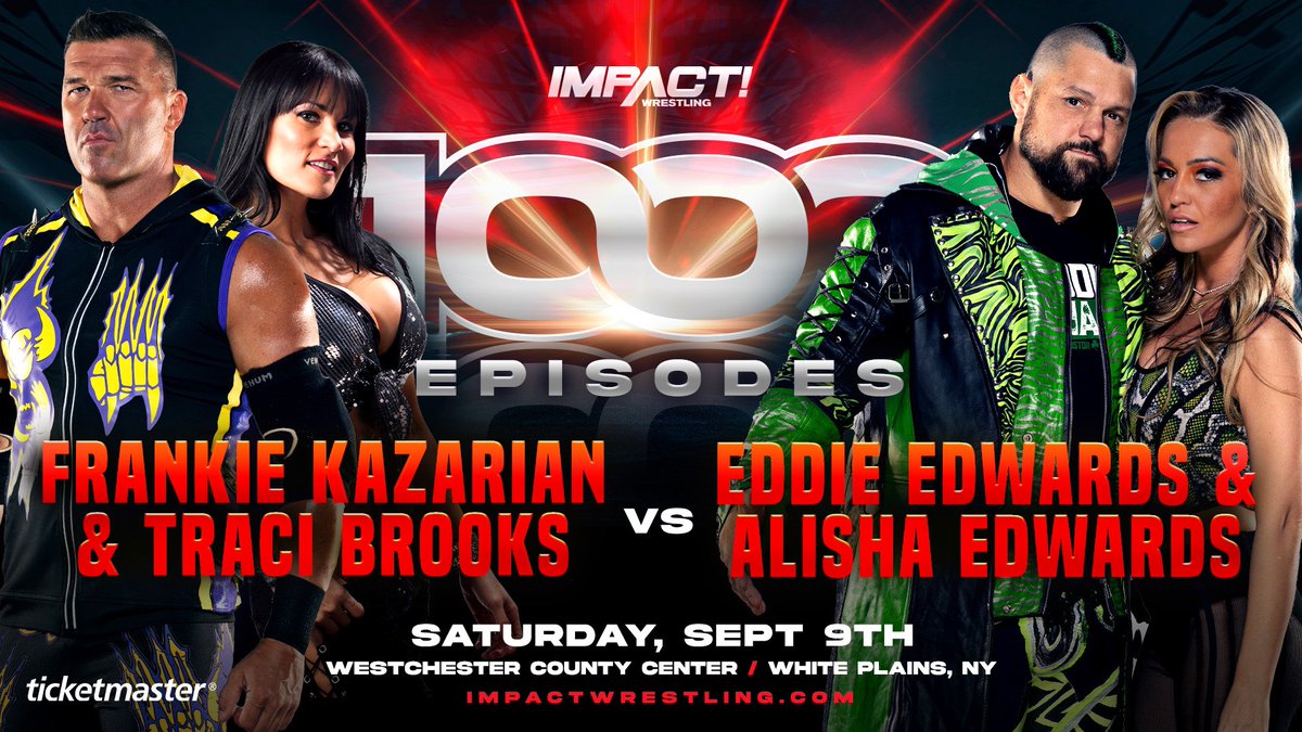 Mixed tag match set for Impact Wrestling episode 1000