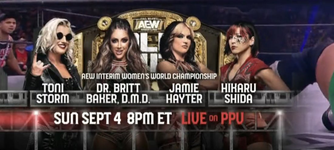 Four-way for interim AEW Women’s World Championship set for All Out