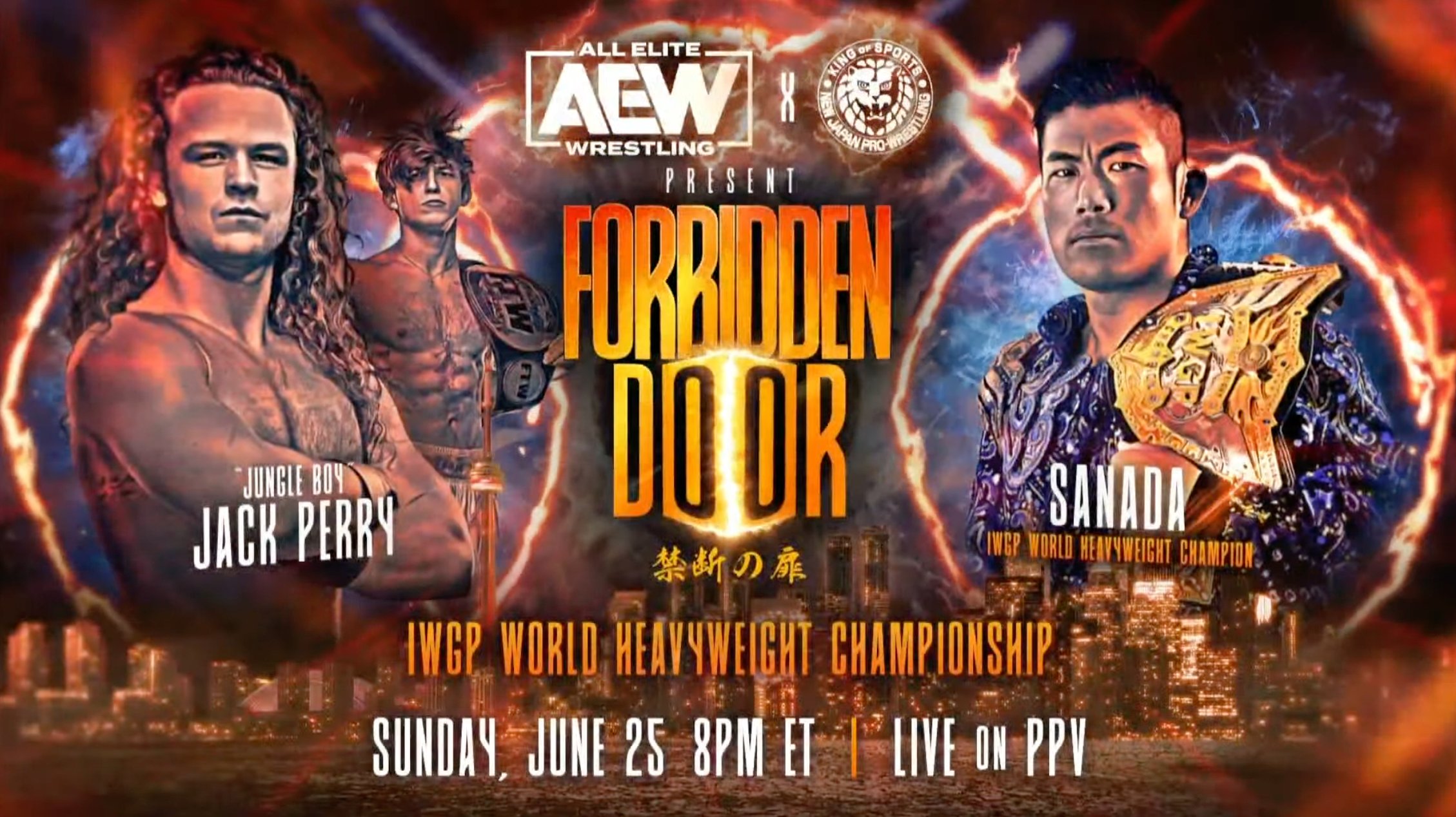 IWGP World Heavyweight title match announced for AEW x NJPW Forbidden Door