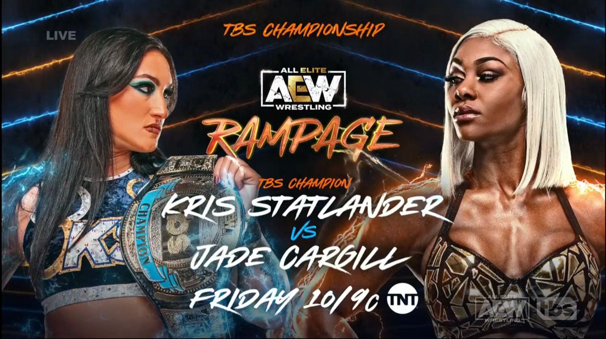 Jade Cargill vs. Kris Statlander TBS title match set for AEW Rampage