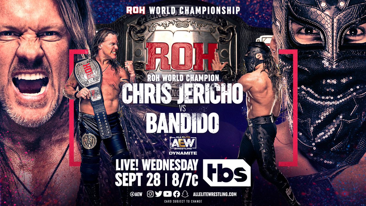 Chris Jericho vs. Bandido ROH title match set for AEW Dynamite