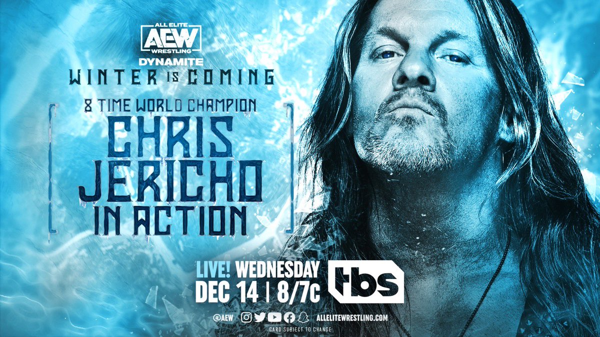Chris Jericho set for action on AEW Dynamite Winter is Coming
