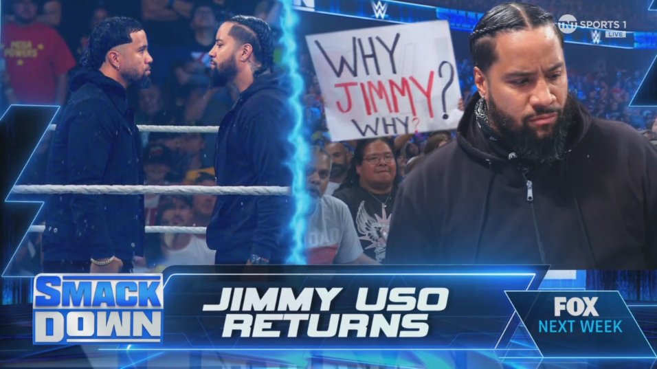 Jimmy Uso appearance set for next week’s WWE SmackDown