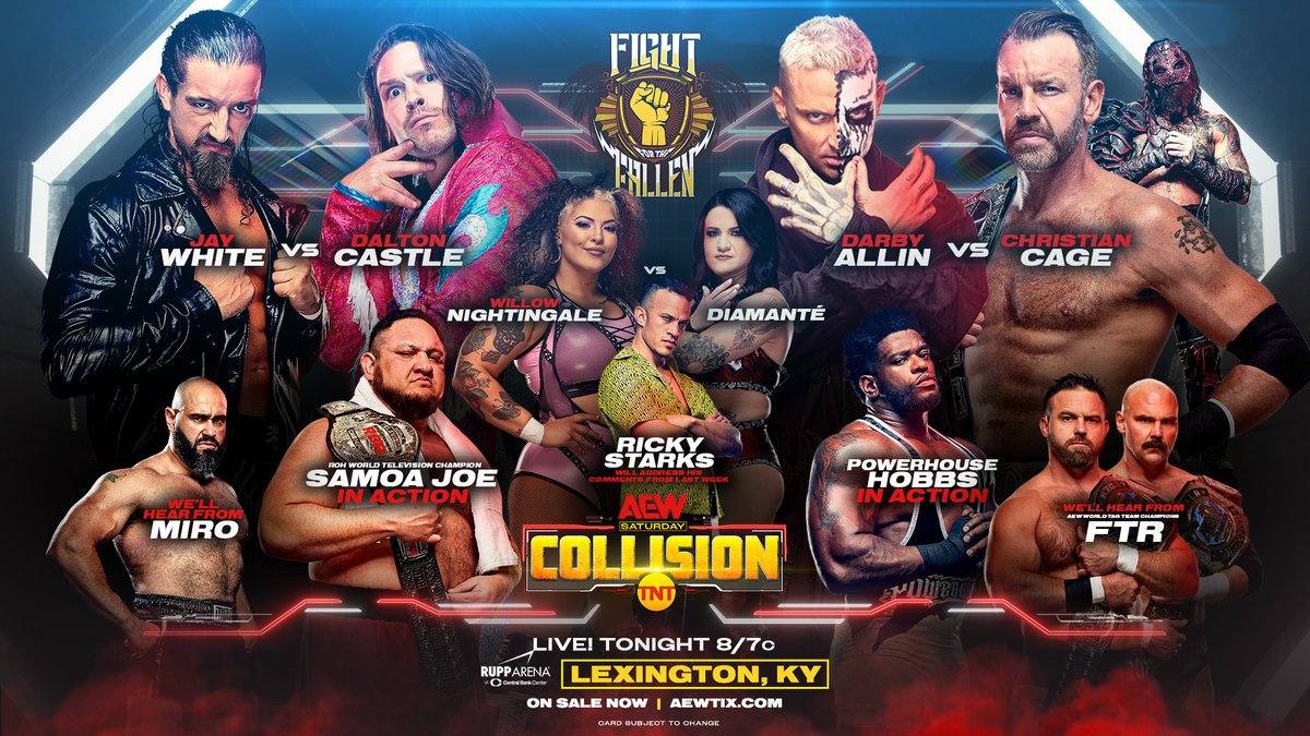 AEW Collision live results: Darby Allin vs. Christian Cage, FTR appearance