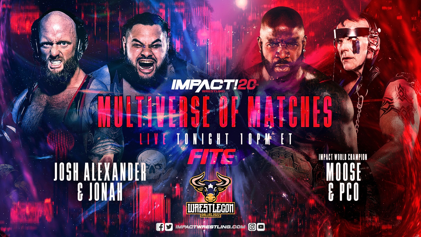 Impact Multiverse of Matches live results: Josh Alexander & JONAH vs. Moose & PCO