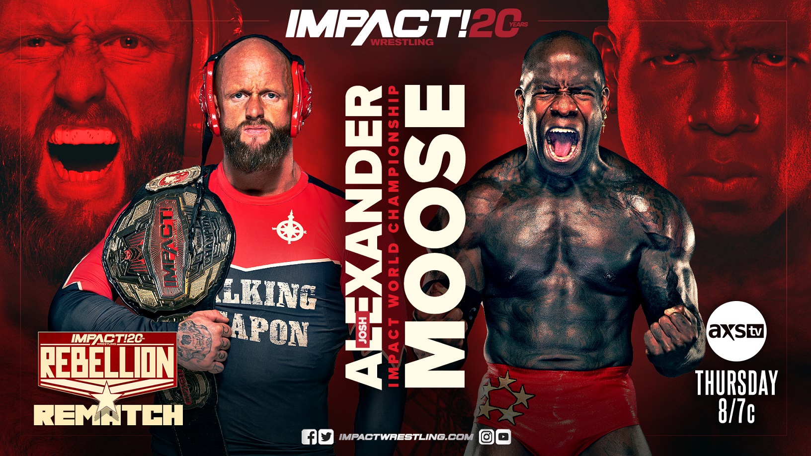 Josh Alexander vs. Moose World title rematch set for Impact Wrestling